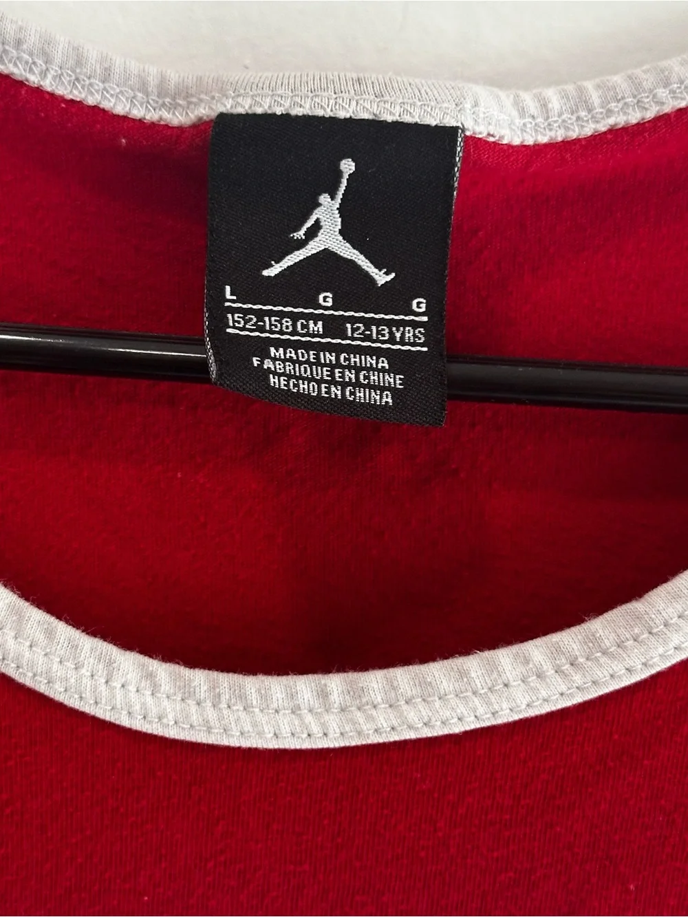 Jordan tank top with white Jumpman logo and '23' graphic Size Large